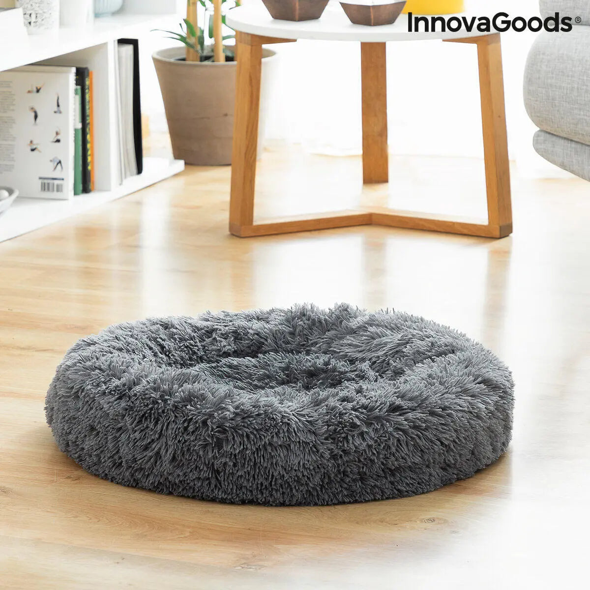 Cama antiestrés para mascotas 60 cm – Suavidad y descanso profundo Dropea