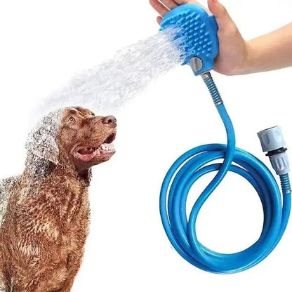 Manguera para bañar mascotas con masaje – Limpieza fácil y sin estrés Dropea