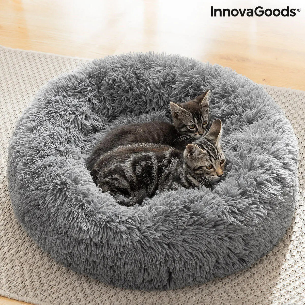 Cama antiestrés para mascotas 60 cm – Suavidad y descanso profundo Dropea