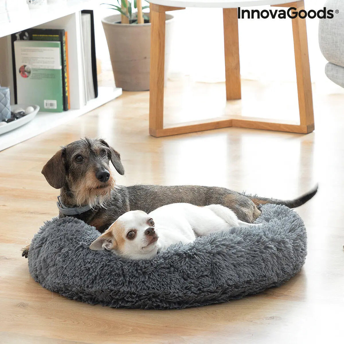Cama antiestrés para mascotas 60 cm – Suavidad y descanso profundo Dropea