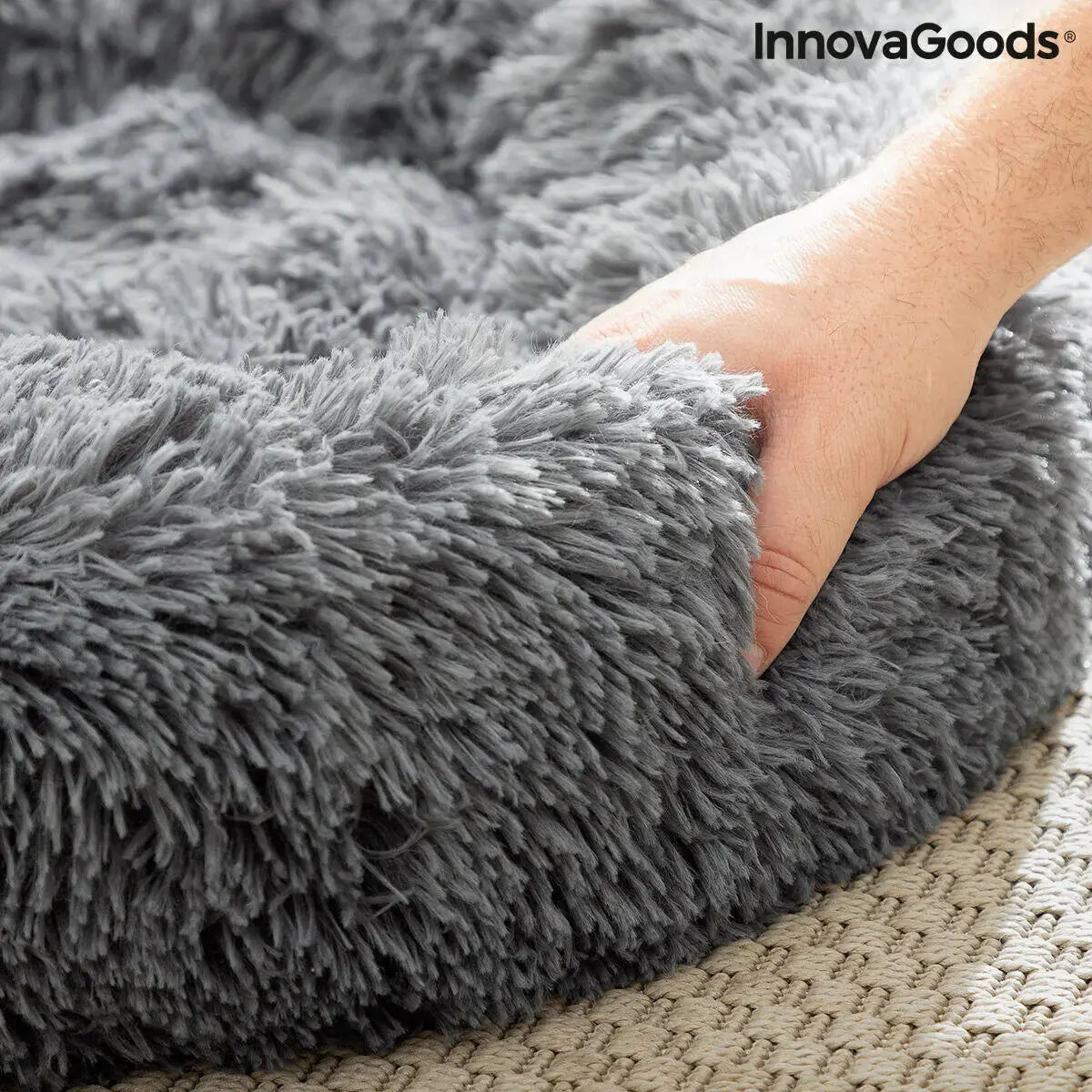 Cama antiestrés para mascotas 60 cm – Suavidad y descanso profundo Dropea