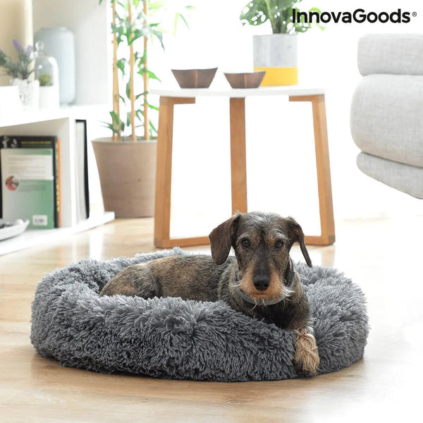 Cama antiestrés para mascotas 60 cm – Suavidad y descanso profundo Dropea