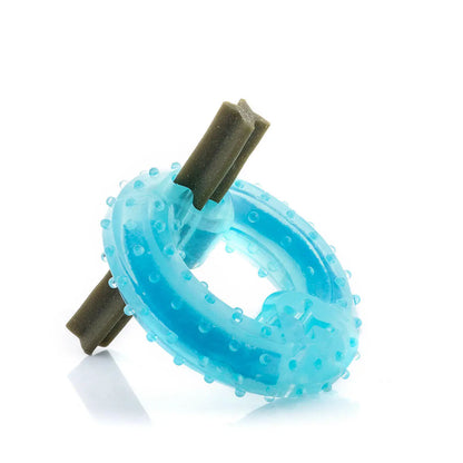 Juguete mordedor congelable para perros 2 en 1 – Refresca, entretiene y cuida sus dientes Dropea